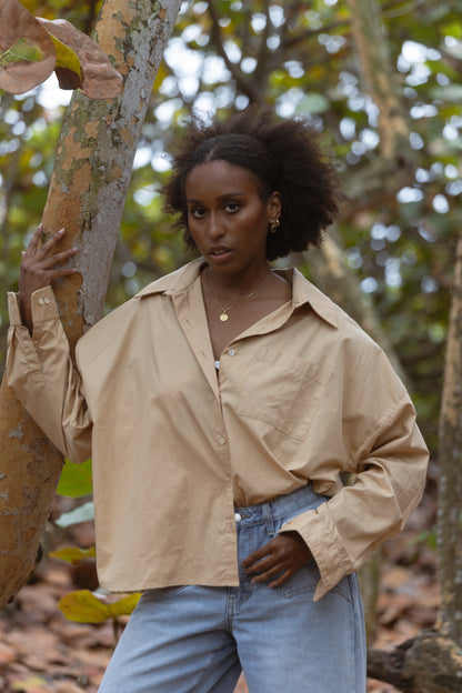 Relaxed Poplin Shirt
